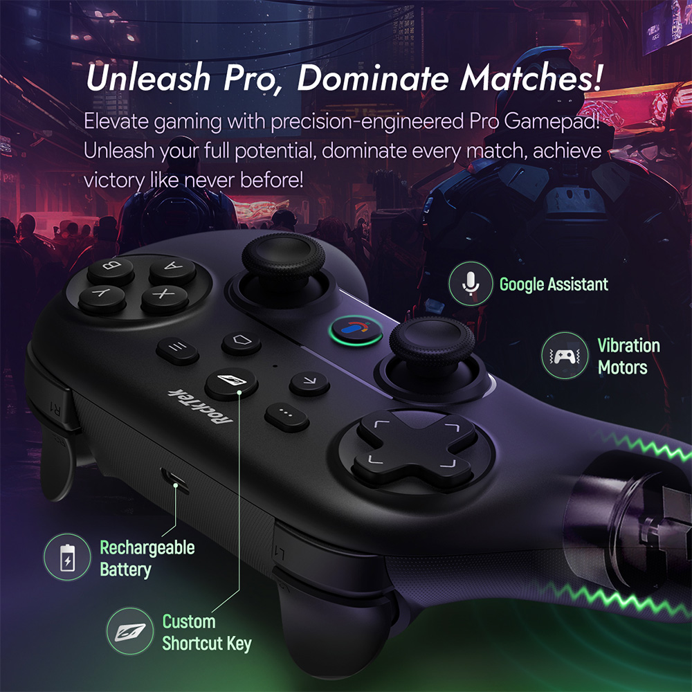 Gamestream Pro gaming console with a modern black design, equipped with advanced hardware for high-performance gaming and seamless graphics